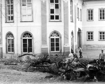 Schlossplatz Sturmschaden 1967